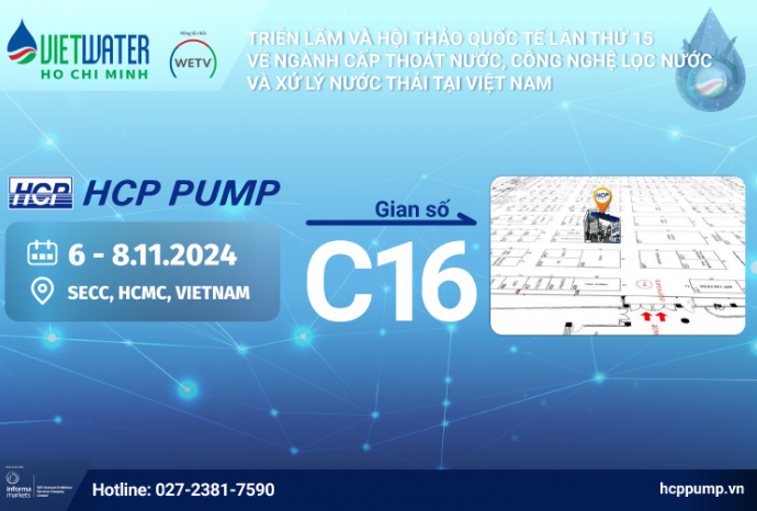 [Event]HCP PUMP ĐỒNG HÀNH CÙNG TRIỂN LÃM VIETWATER 2024 - GIAN HÀNG C16