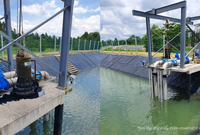 HỆ THỐNG BƠM NƯỚC TRÀN CHO BỂ DỰ PHÒNG TẠI KHU XỬ LÝ NƯỚC THẢI Ở KCN LONG THÀNH – ĐỒNG NAI