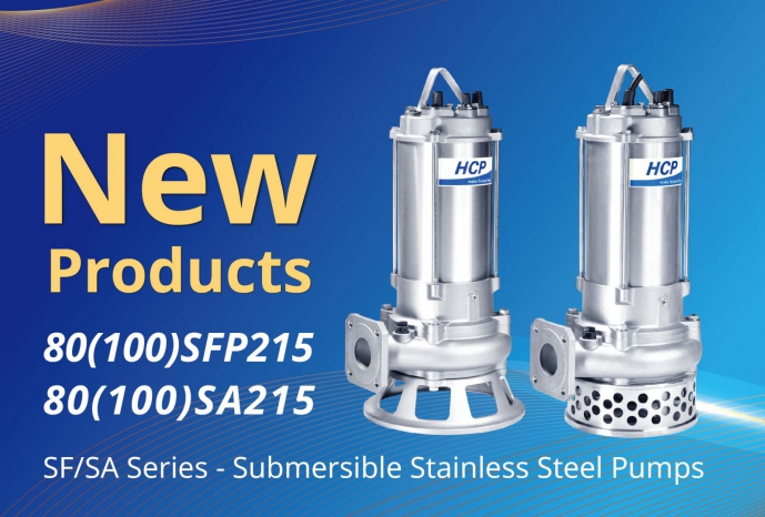 [Sản phẩm mới] Bơm chìm nước thải rác inox 80(100)SFP215/80(100)SA215